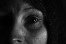 A woman's face