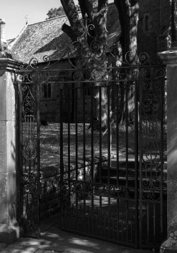 An open gate.